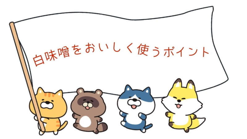 白味噌をおいしく使うポイント